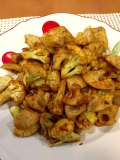 レンコンとカリフラワーのカレー炒め-レシピのメイン写真