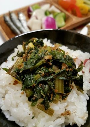 【簡単つくおき】大根の葉&オカカふりかけ-レシピのメイン写真