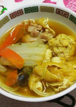 手作りカレー肉団子の鍋風ス~プ｡-レシピのメイン写真