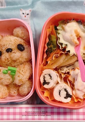 もさもさくまさん弁当-レシピのメイン写真