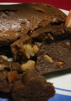 シットリ♫ナッツとリンゴのチョコケーキ-レシピのメイン写真