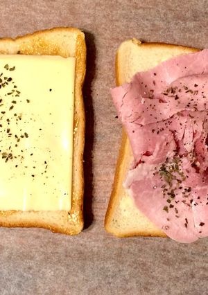 ピーナッツクリーム&ハムチーズサンド-レシピのメイン写真