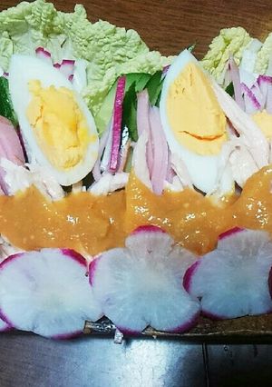 大人気の鶏胸肉を茹で棒々鶏に❤ゆりさん風-レシピのメイン写真
