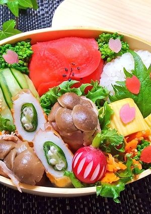 お漬け物弁当-レシピのメイン写真