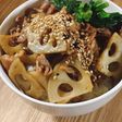 豚肉レンコン丼