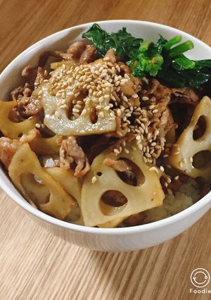 豚肉レンコン丼-レシピのメイン写真