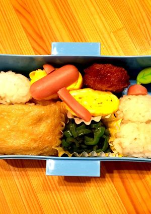 餅つき、鏡餅、お正月に★簡単キャラ弁-レシピのメイン写真