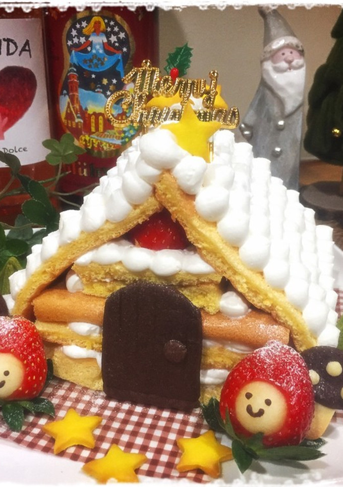 ★クリスマス☆お菓子の家ケーキ★-レシピのメイン写真