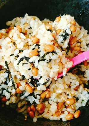 フライパン要らず！韓国風の納豆ごはん-レシピのメイン写真