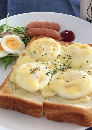 エッグチーズトースト-レシピのメイン写真