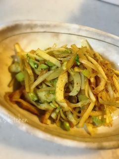 皮も食べよ!カレー風味☆大根の皮きんぴら-レシピのメイン写真