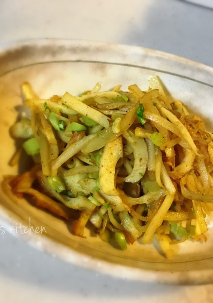 皮も食べよ！カレー風味☆大根の皮きんぴら-レシピのメイン写真