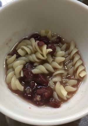 マカロニぜんざい(離乳食)-レシピのメイン写真