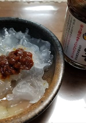 天然シロキクラゲのニンニク味噌和え-レシピのメイン写真