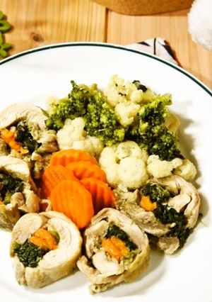 冷凍野菜で時短！30分で簡単チキンロール-レシピのメイン写真