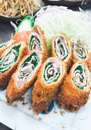 大葉巻きさっぱりとんかつ-レシピのメイン写真