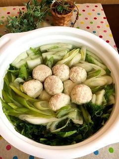 ふんわり鶏団子入りアツアツみそ鍋-レシピのメイン写真