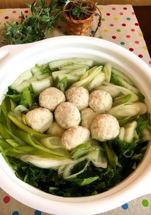 ふんわり鶏団子入りアツアツみそ鍋-レシピのメイン写真