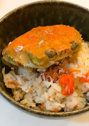 簡単！セイコガニ炊き込みご飯-レシピのメイン写真