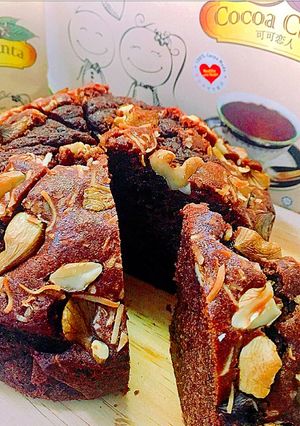 ココナッツとクルミのココアケーキ-レシピのメイン写真