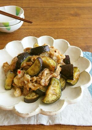 ご飯がすすむ☆なすと豚肉の味噌炒め-レシピのメイン写真