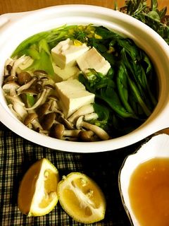 さっぱりカボス醤油で湯豆腐-レシピのメイン写真