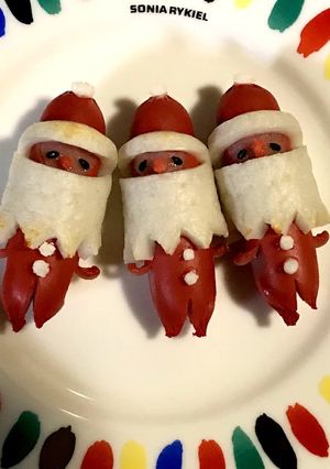 簡単 キャラ弁 おかず サンタウィンナー-レシピのメイン写真