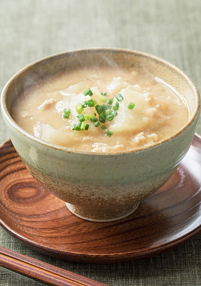 大根と鶏そぼろのしょうが糀甘酒スープ-レシピのメイン写真