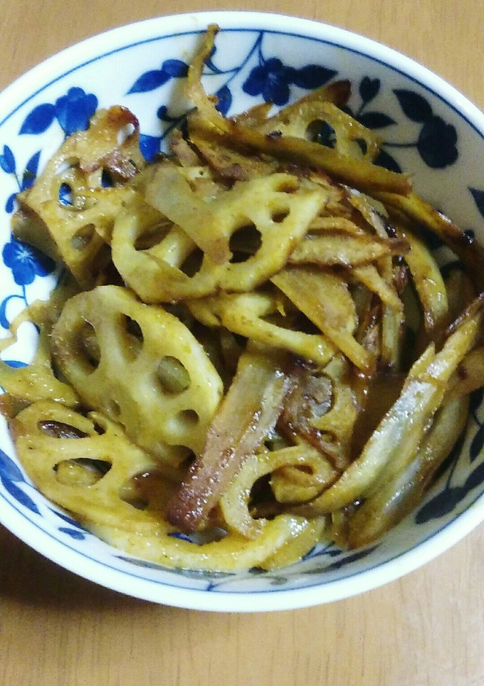れんこんとごぼうのカレーきんぴら-レシピのメイン写真