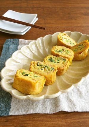 具沢山☆小松菜とツナの卵焼き♪お弁当に◎-レシピのメイン写真