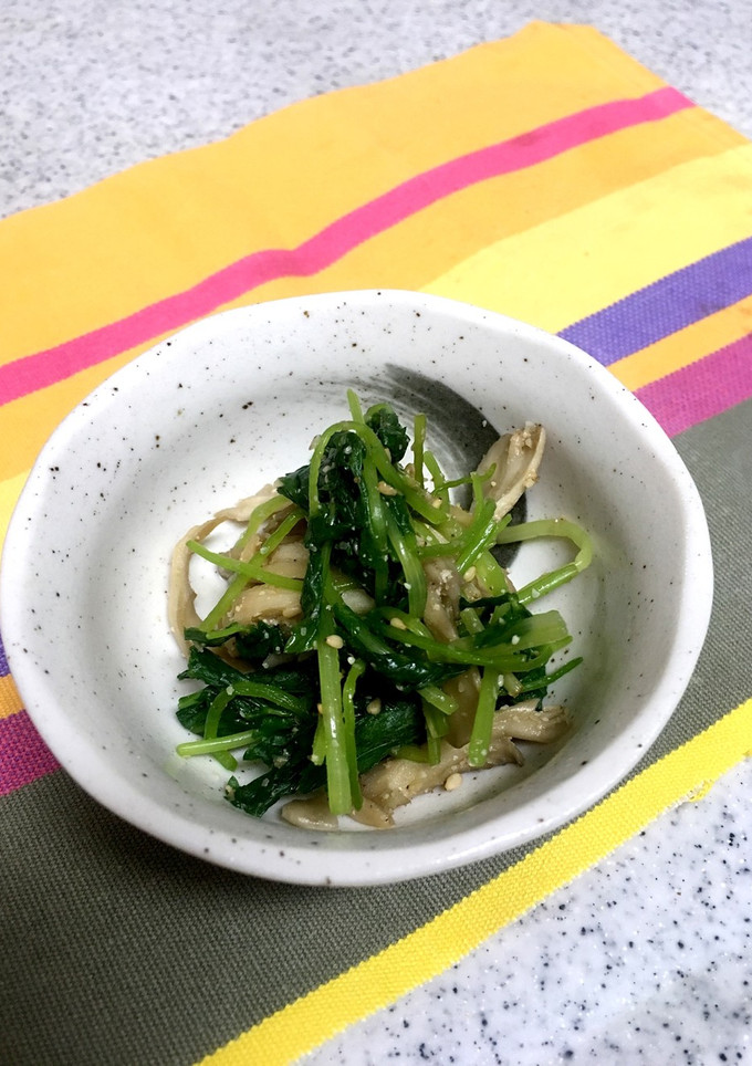 舞茸と三つ葉のごま和え-レシピのメイン写真