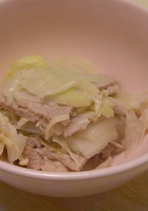 材料２つ・これだけでおかず☆豚肉ハクサイ-レシピのメイン写真