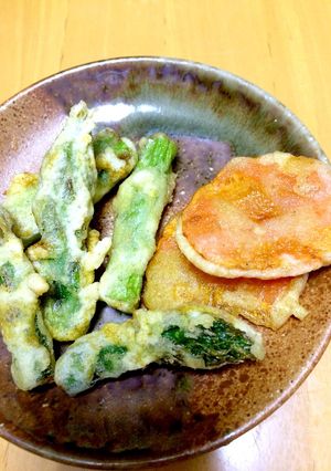 ホクホクアスパラと人参のカレー風味揚げ物-レシピのメイン写真