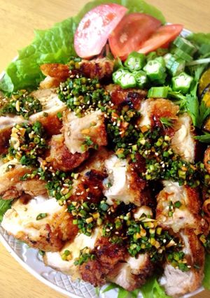 チャーシューの煮汁活用！油淋鶏-レシピのメイン写真
