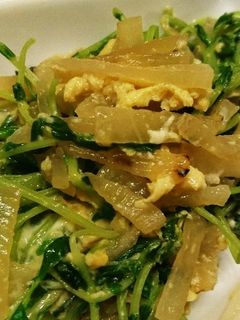 大根と豆苗の卵とじ-レシピのメイン写真
