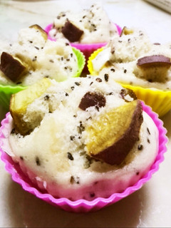 豆乳でしっとり、さつま芋蒸しパン♪-レシピのメイン写真