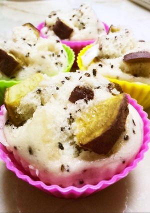 豆乳でしっとり、さつま芋蒸しパン♪-レシピのメイン写真