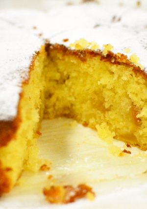 りんごとアーモンドのケーキ-レシピのメイン写真