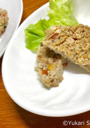 ＊マクロビ＊クスクスれんこんバーグ-レシピのメイン写真