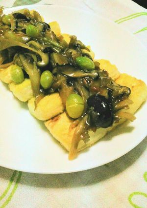 もちもち豆腐のきのこあんかけ-レシピのメイン写真