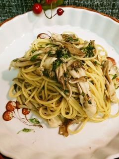 舞茸と大葉パスタ…X'mas❤️-レシピのメイン写真