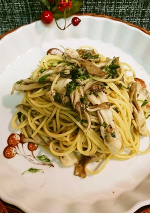 舞茸と大葉パスタ…X'mas❤️-レシピのメイン写真