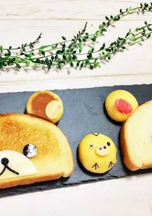 リラックマのデコ食パン-レシピのメイン写真