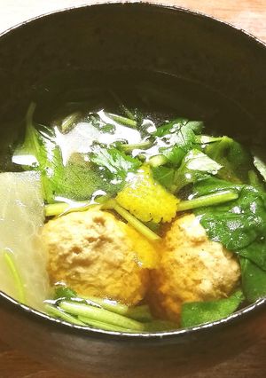 柚子がたっぷりの柔らかい肉団子-レシピのメイン写真