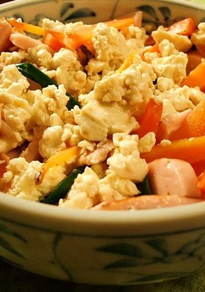おさかなソーセージの豆腐和え-レシピのメイン写真