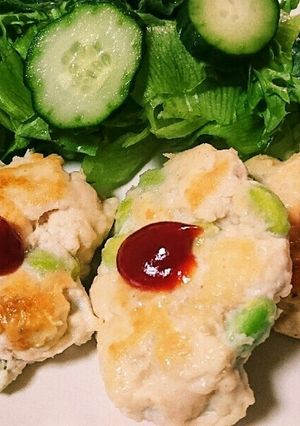 鶏むね肉とチーズの落とし焼き-レシピのメイン写真