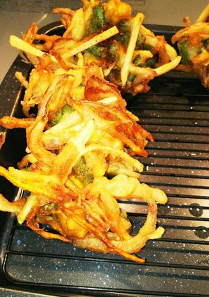 お手軽節約!子供も大好きパリパリかき揚げ-レシピのメイン写真