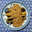 ヨウサマの減塩おやじの長茄子豚挽き肉炒め