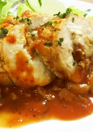 鶏むね肉のイタリアンロールアップ-レシピのメイン写真