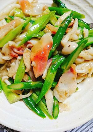 ホッキ貝とアスパラのバター炒め-レシピのメイン写真